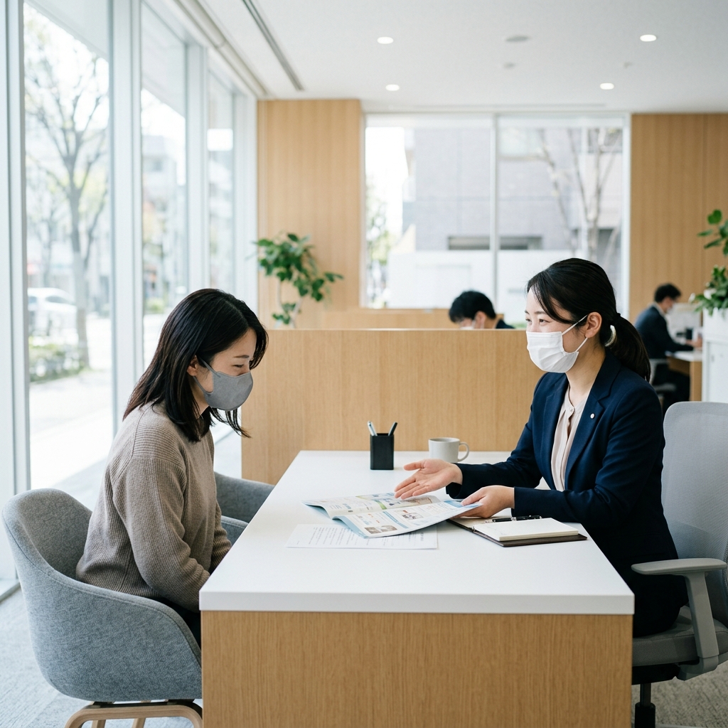 窓口での相談風景