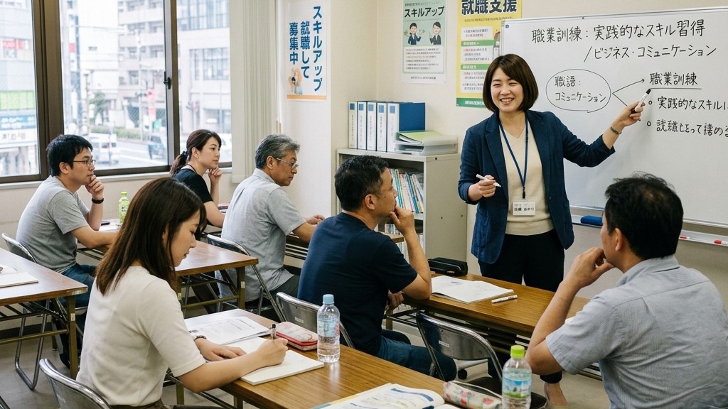 山口県の職業訓練・明るい教室での授業