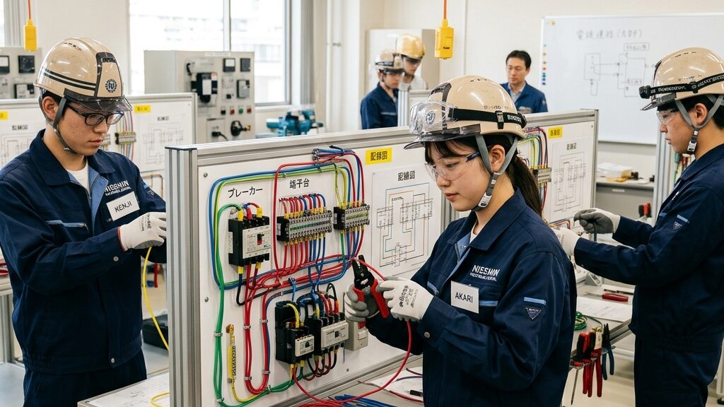 電気設備訓練のイメージ