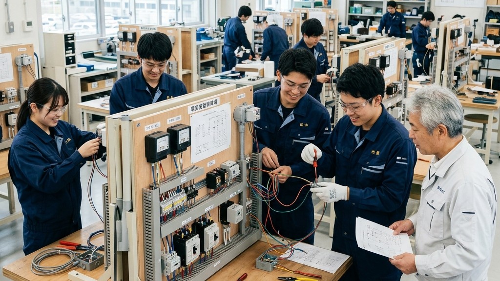 大分県の電気設備訓練