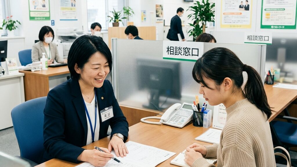 ハローワーク相談窓口のイメージ